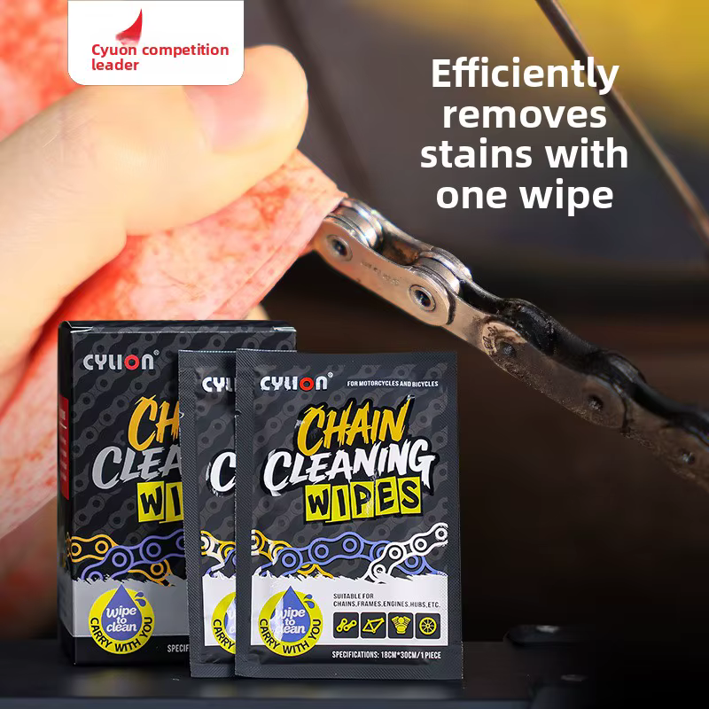 Chaîne de vélo, lingettes nettoyantes efficaces