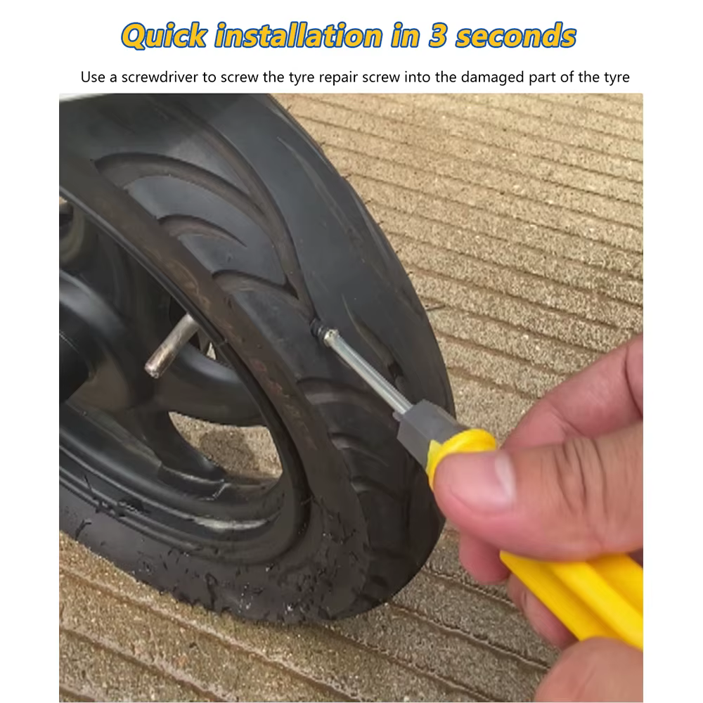 Kit de réparation de pneus sans chambre à air pour Scooter électrique