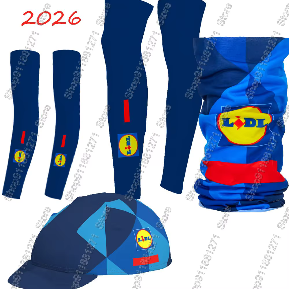 Lidl Cycling Team 2026 jambières Protection UV cyclisme bras plus chaud vélo de route jambe manchon vtt
