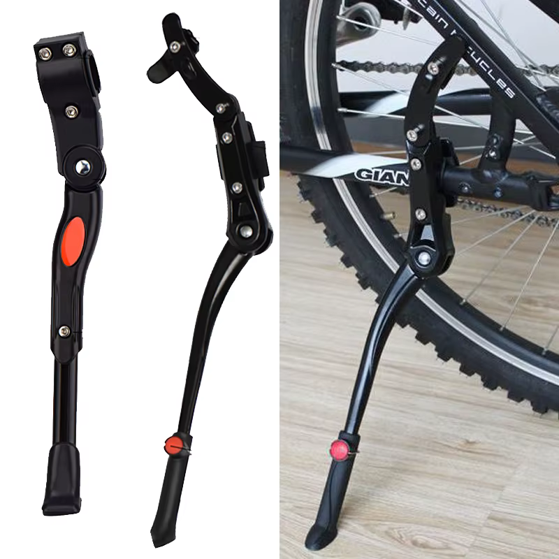 Béquille réglable en aluminium pour VTT et vélo de route