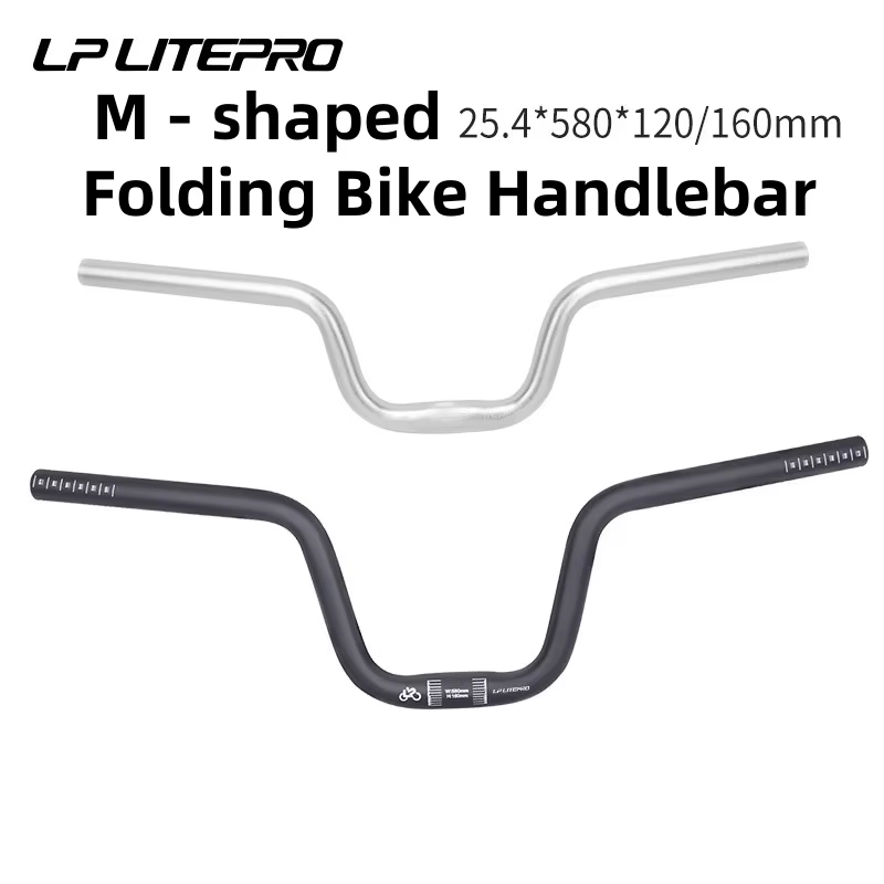 Guidon de vélo pliant de 58CM de diamètre 25.4MM