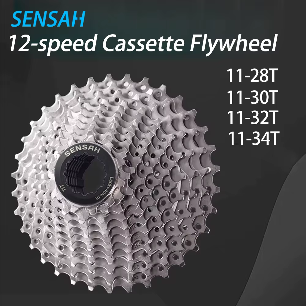 SENSAH 12 vitesses Cassette vélo de route 11-28T/30T/32T/34T 12V volant d'inertie K7 12S roue libre pour 11S HG HUB