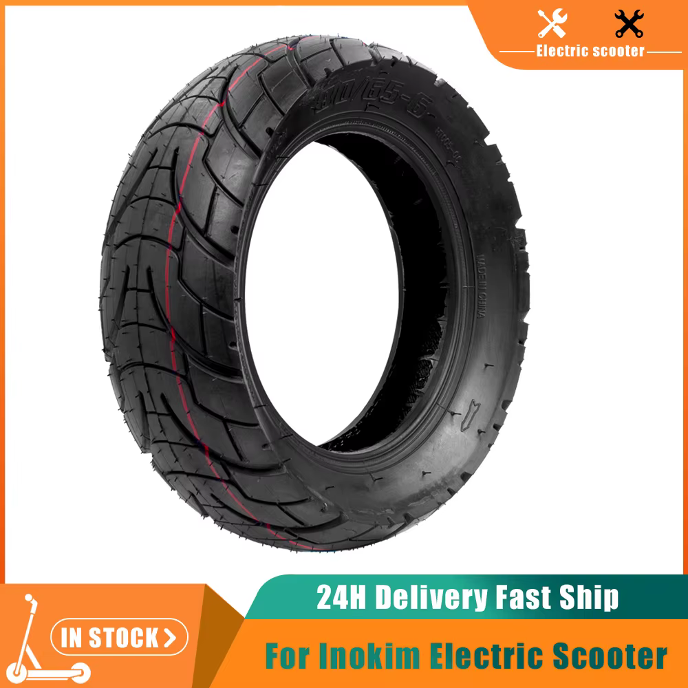 Pneu extérieur gonflable de 10 pouces 80/65-6 pour trottinette électrique Inokim