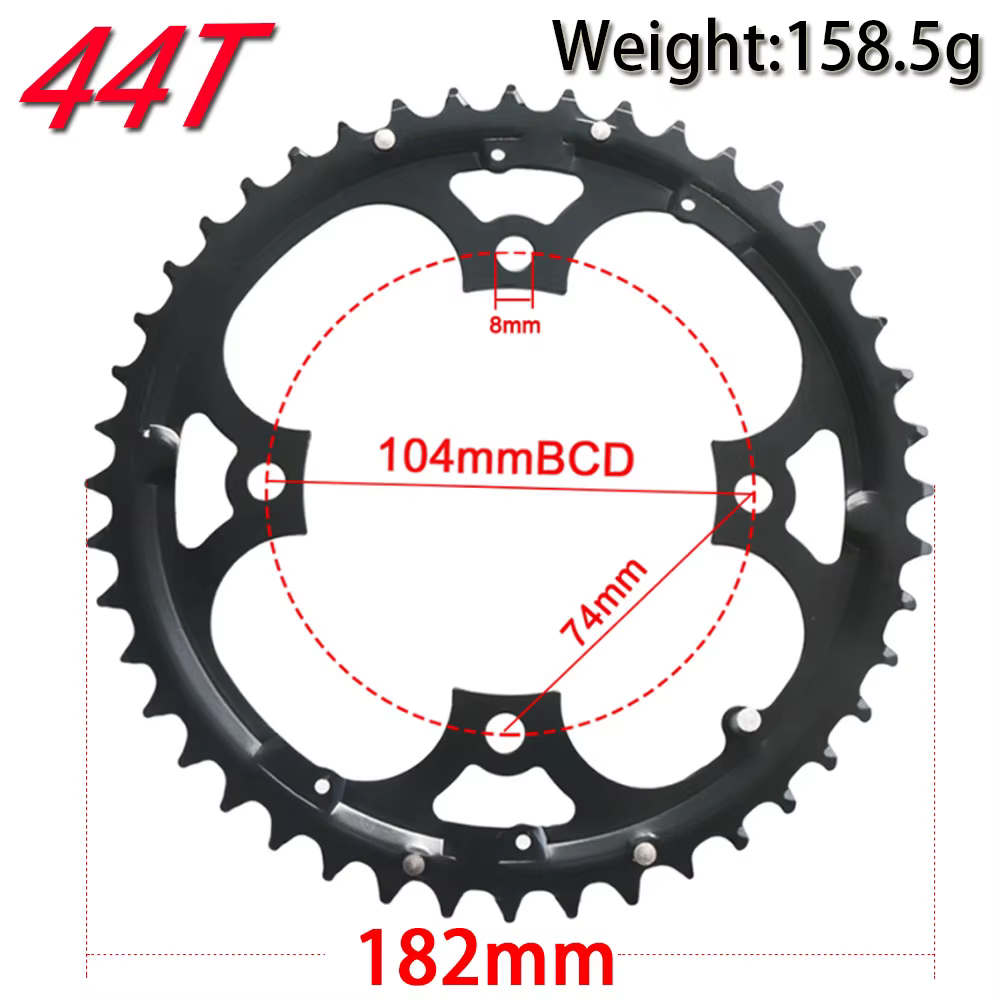 64/104 BCD vtt plateau 3*9S 9 vitesses 22T 32T 44T vélo Triple