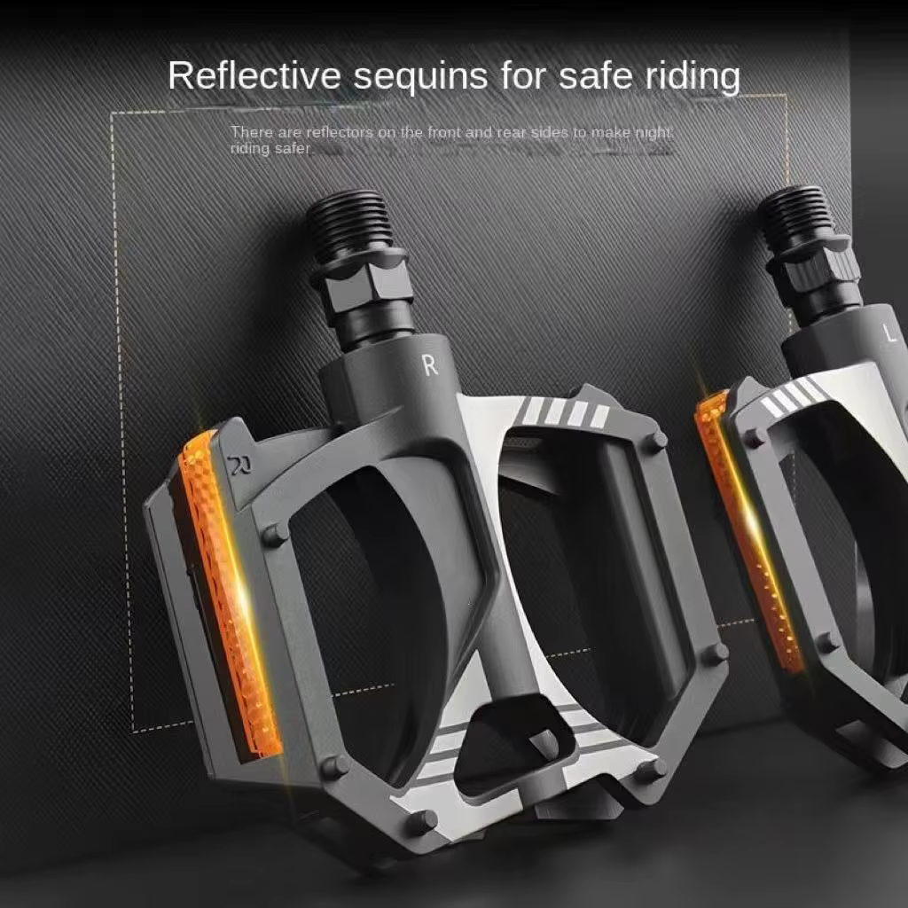 Pédales de vélo antidérapantes avec roulements scellés