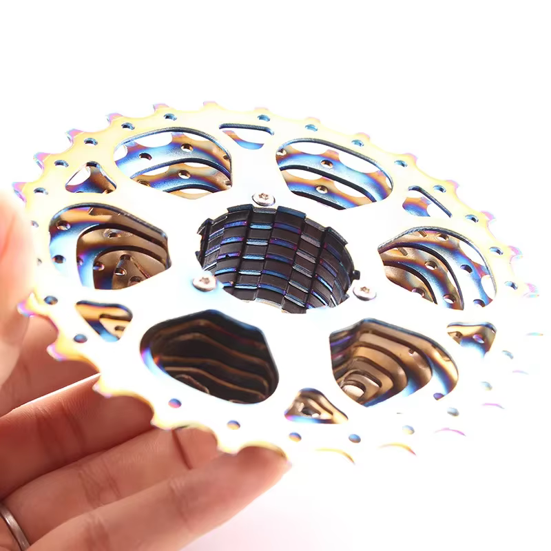 Vélo de route 9 10 vitesses 11-28T Cassette arc-en-ciel CNC