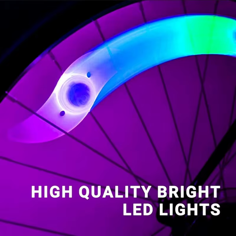Feu de rayons de roue de vélo