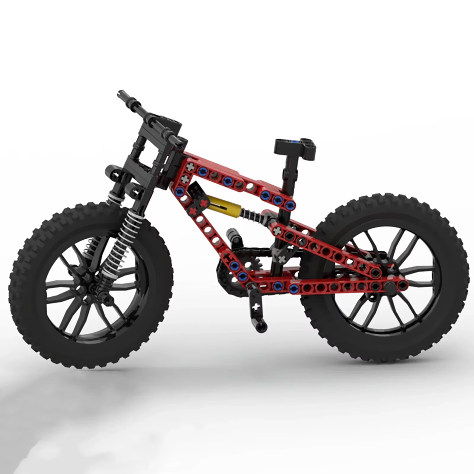 Blocs de vélo de montagne MOC avec bras amortisseur + chaîne