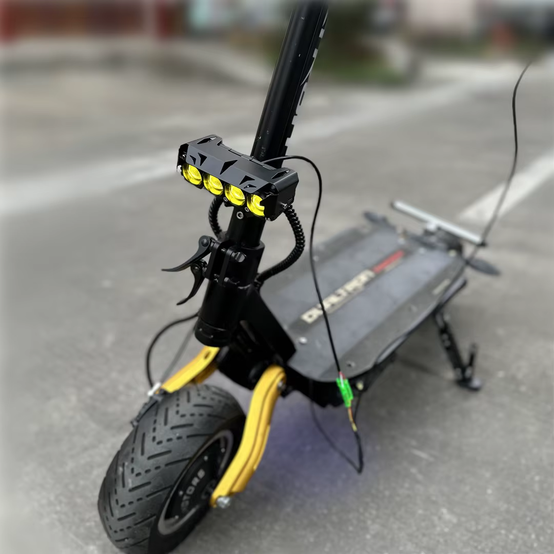 Phare avant Four EYE Spotlight 38W pour tous les scooters Dualtron Thunder Victor Spider DT3, moto modifiée avec interrupteur