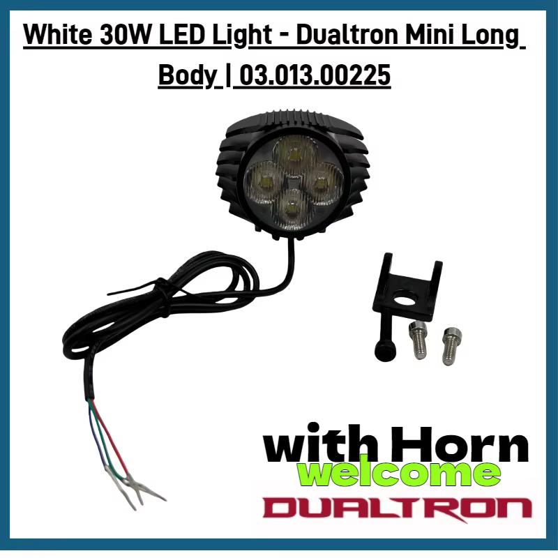 Phare Dualtron Original avec klaxon pour Mini corps Long spécial