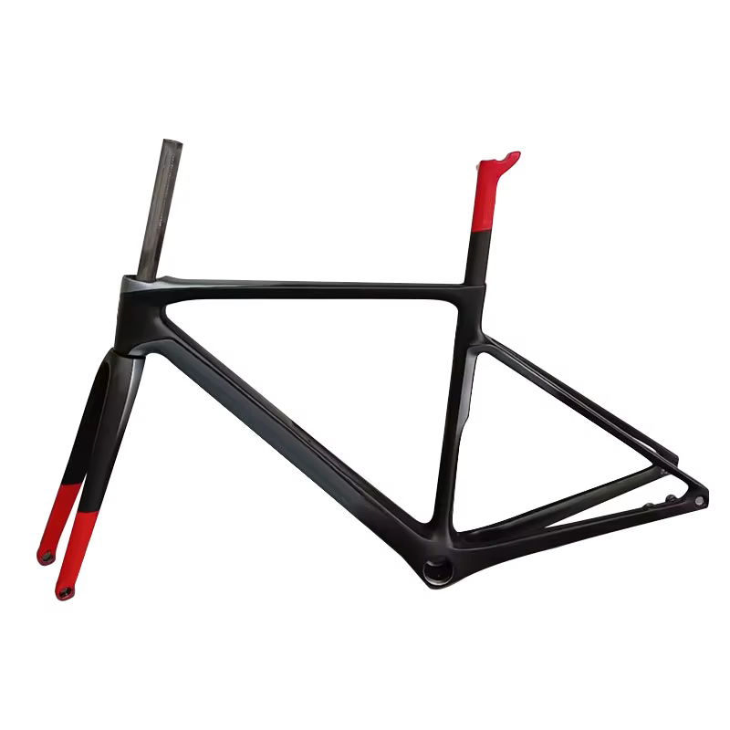 CHAUD! Nouveau cadre de vélo de route en carbone V4Rs T1100 revêtement rouge et noir classique