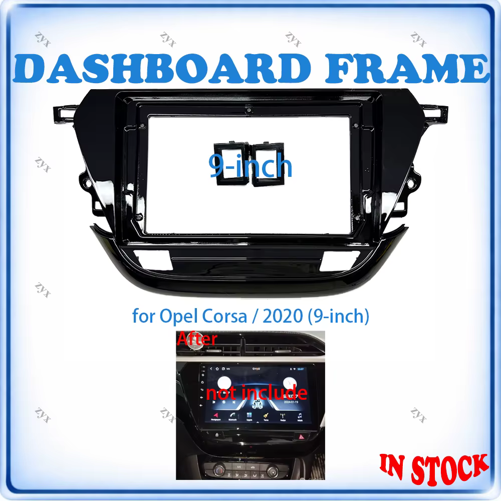 Cadre de façade d'autoradio pour Opel Corsa 2020, Kit de garniture 9 pouces, accessoires de voiture Plug & Play