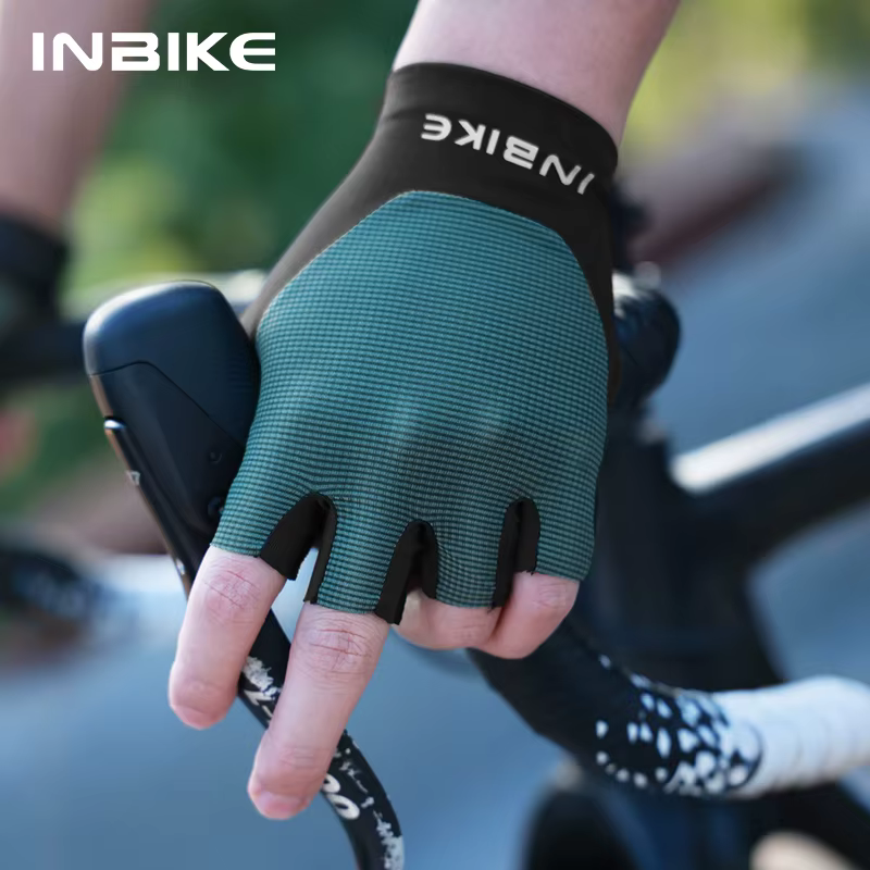 INBIKE demi doigt gants de cyclisme 2025 été unisexe respirant amorti résistant à l'abrasion vtt route VTT accessoires