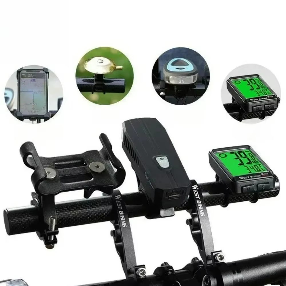 Barre d'extension pour ordinateur de vélo