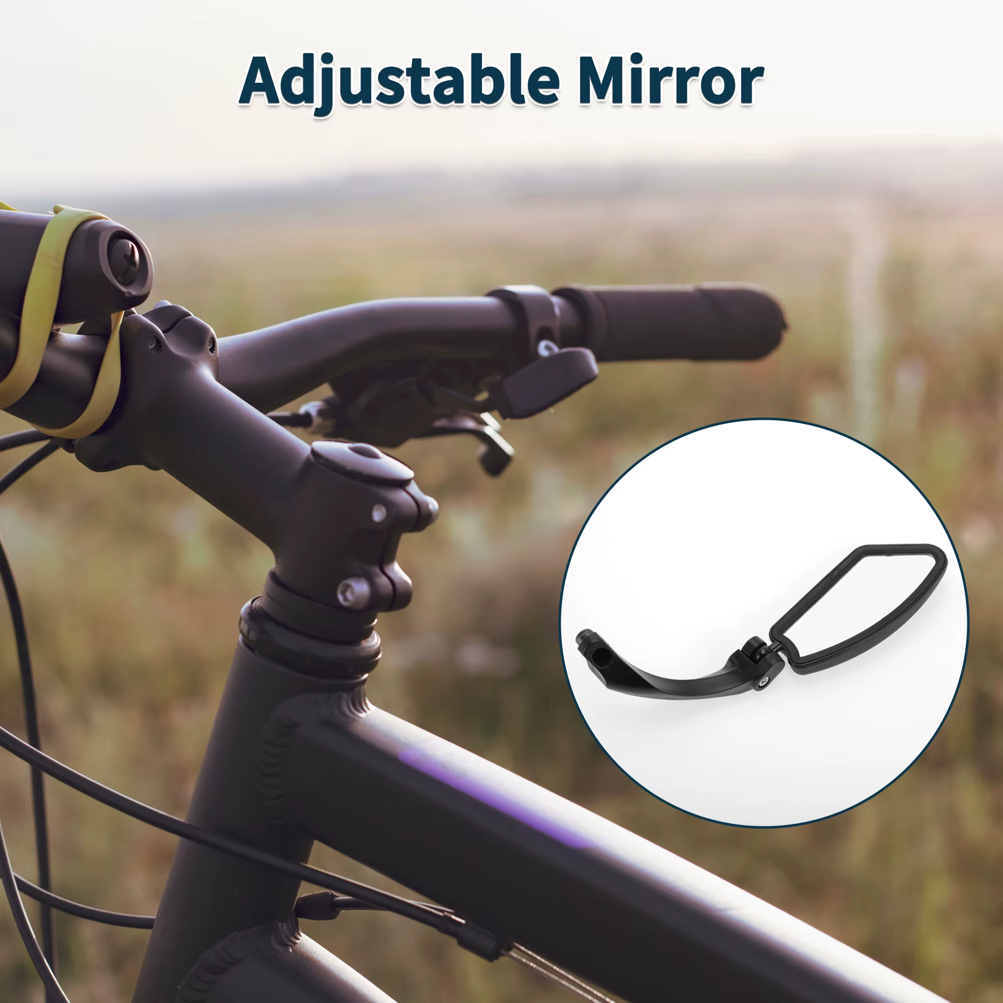 X Autohaux rétroviseur de vélo 11.2x4.5cm gauche