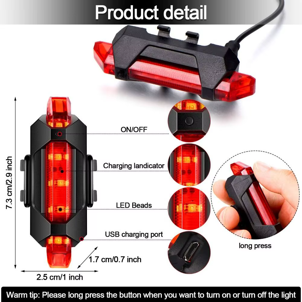 Lumière colorée pour vélo de ville et VTT