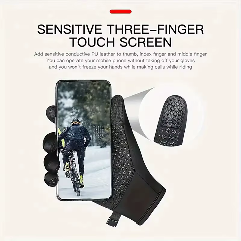 Gants chauds pour écran tactile pour femmes et hommes