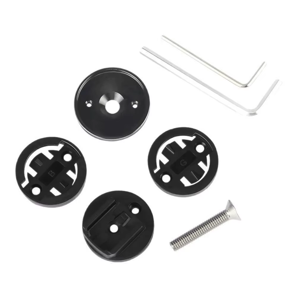 BKPTX support d'ordinateur à capuchon supérieur tige de vélo de route vtt pour Garmin/Bryton/Cateye 28.6mm chronomètre