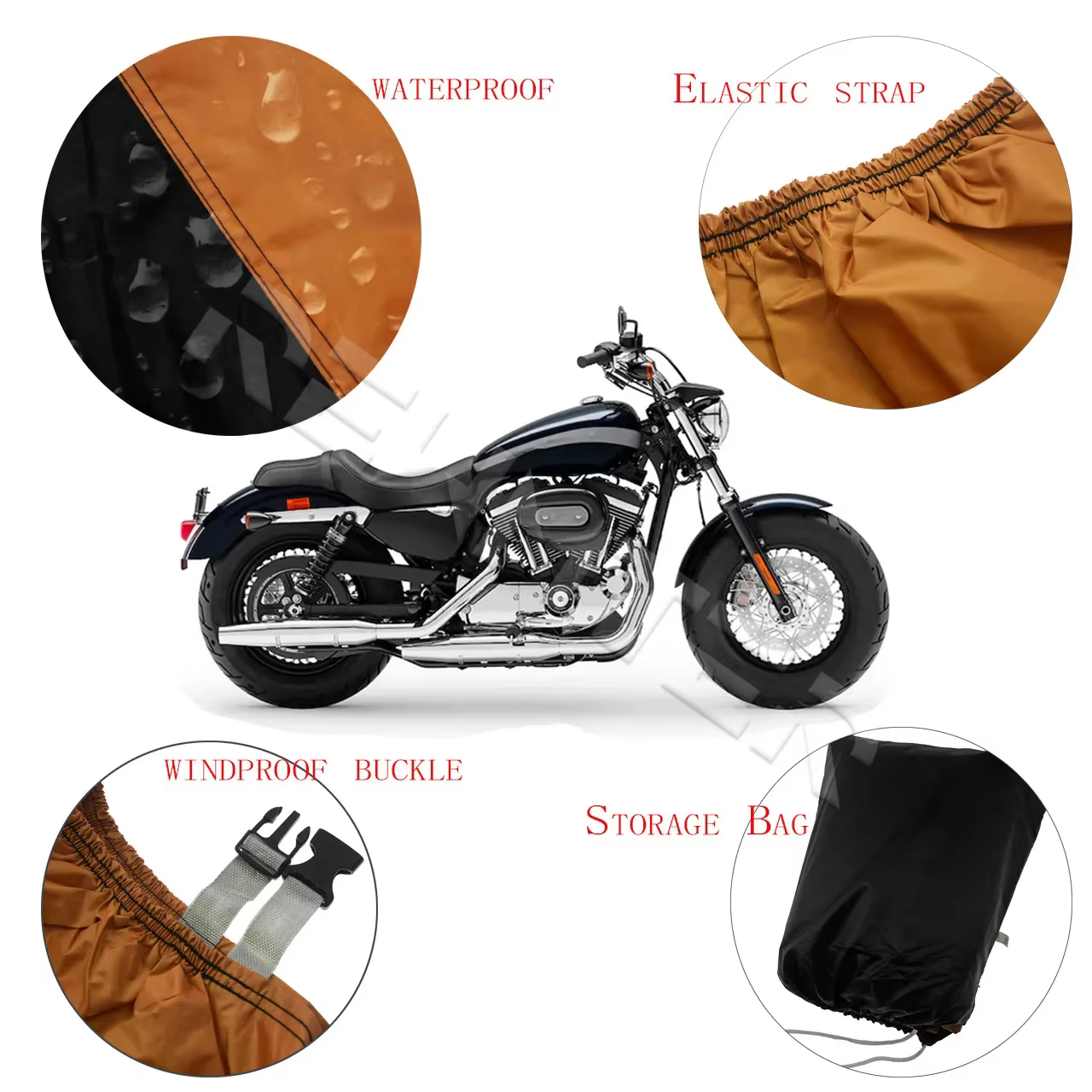 Housse de protection Uv pour moto, protection Uv d'extérieur pour Scooter, moteurs de pluie et de poussière M L XL XXL XXXL pour Harley Touring Sportster Dyna
