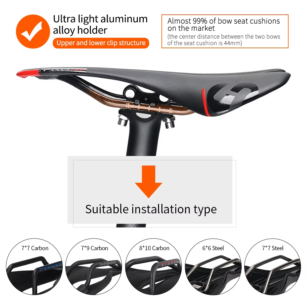 TOSEEK - Tige de selle de vélo en carbone