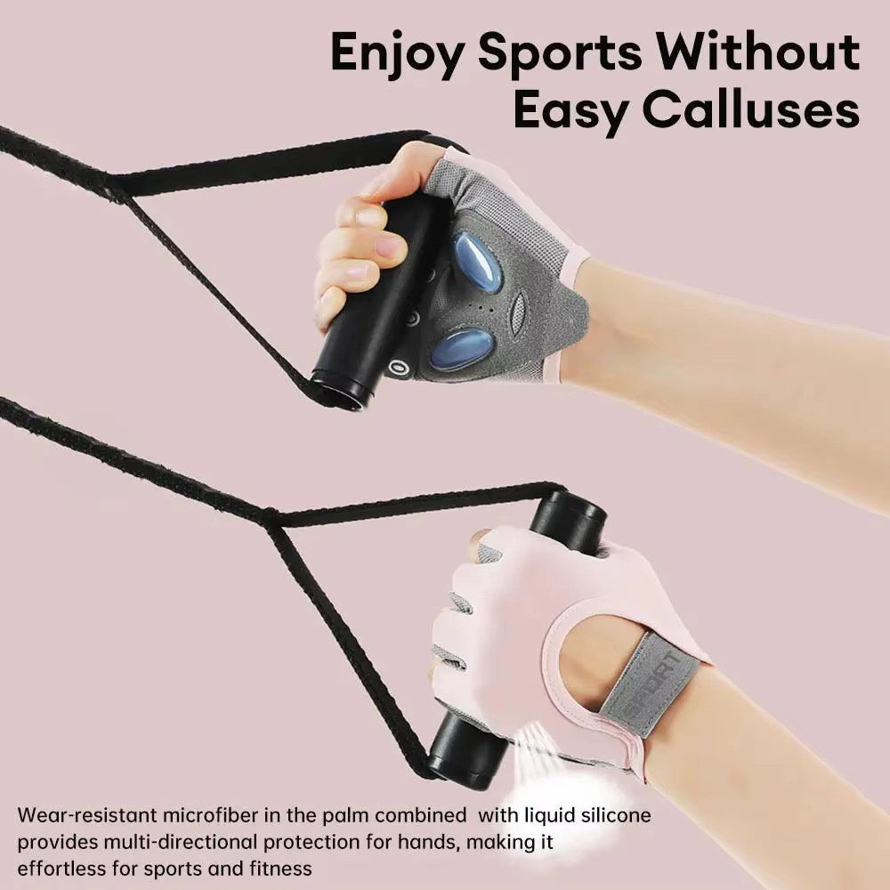 Gants de cyclisme demi-doigts pour femmes