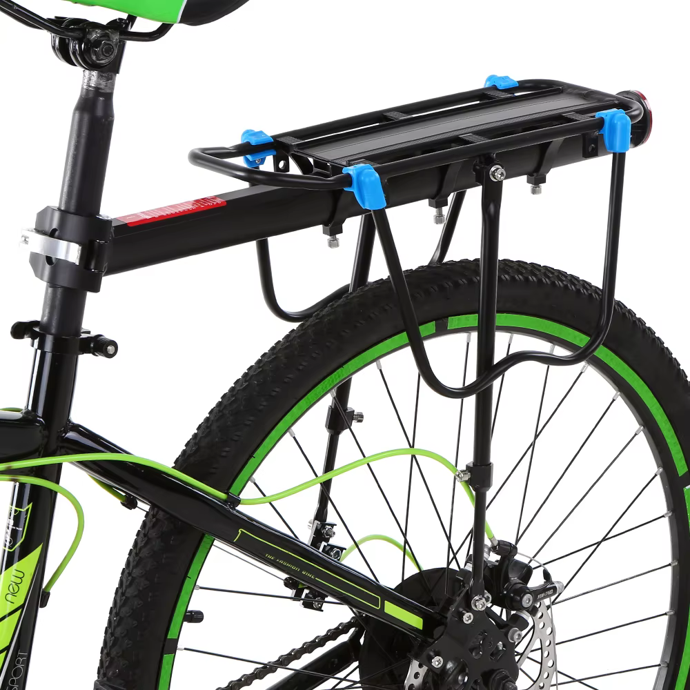 Porte-bagages arrière réglable en alliage d'aluminium pour VTT