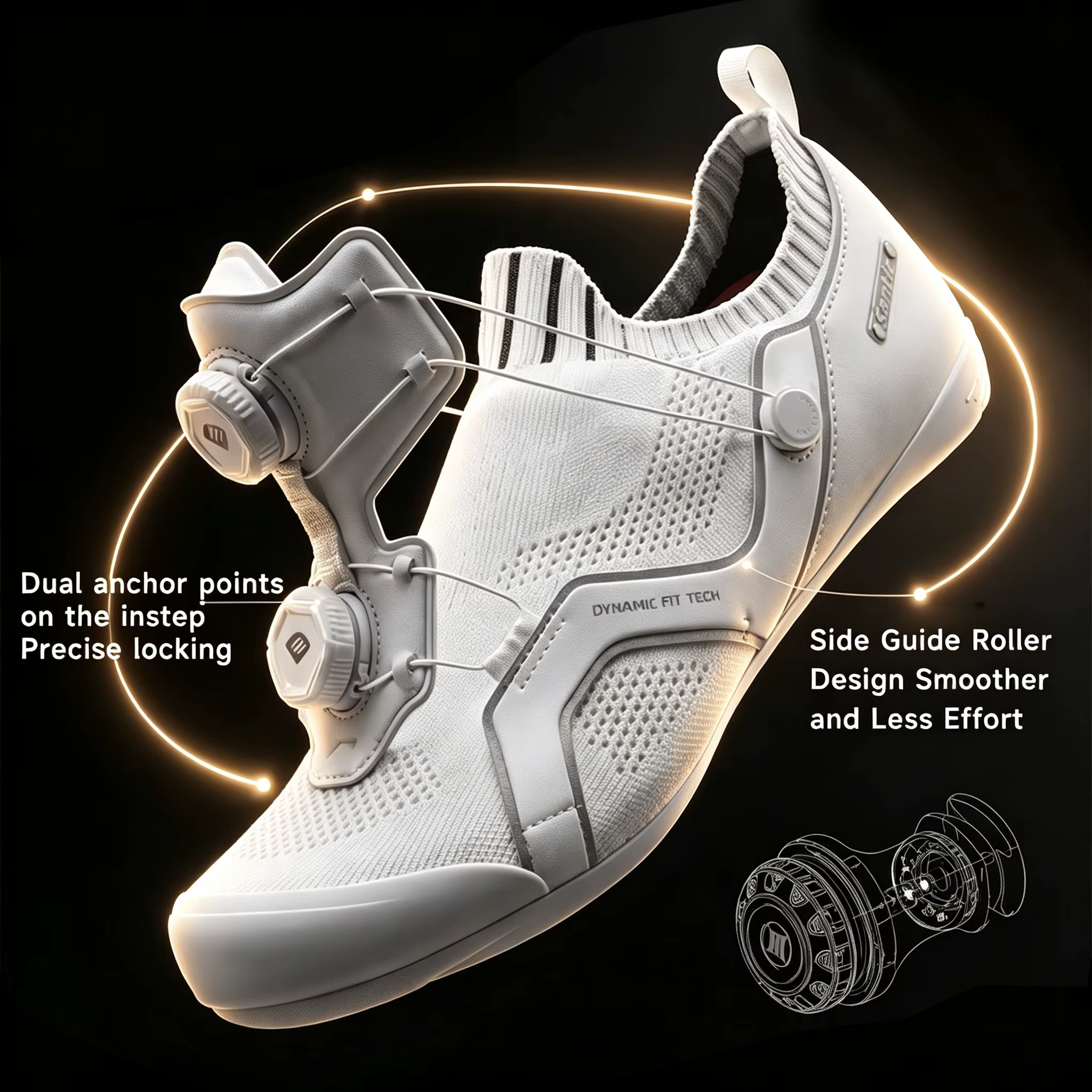 Santic – chaussures de cyclisme en fibre de carbone