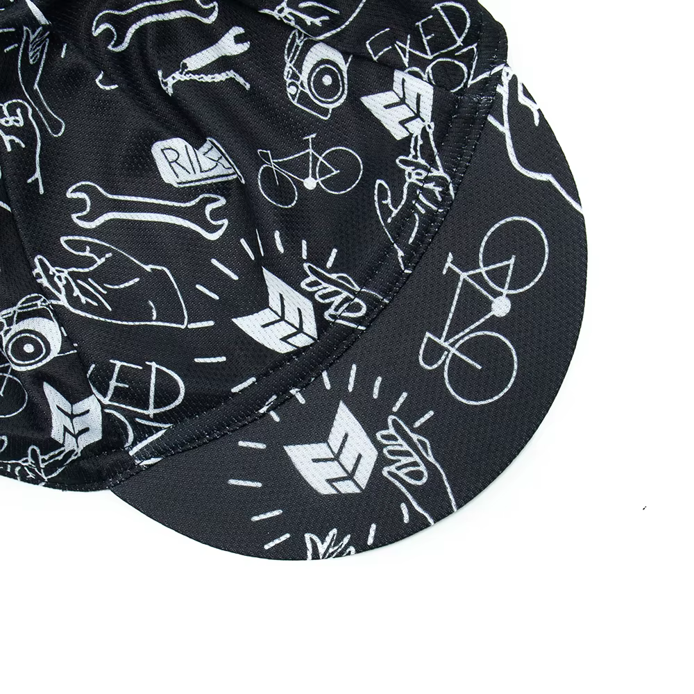Casquette de cyclisme noire