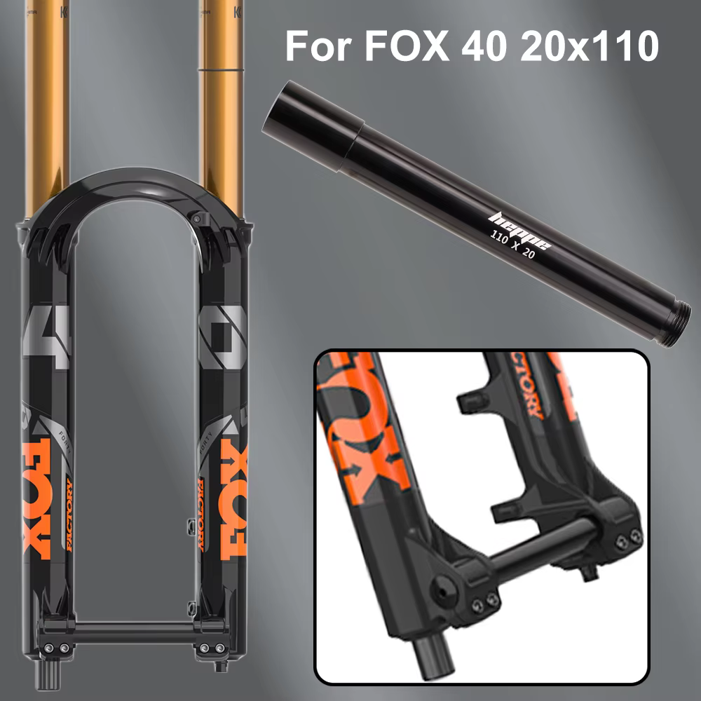HEPPE vélo 15x100/110 20x110 axe traversant vtt fourche avant à travers l'essieu pour FOX 32/34/36/38/40 fourche avant vélo axe de moyeu de roue avant