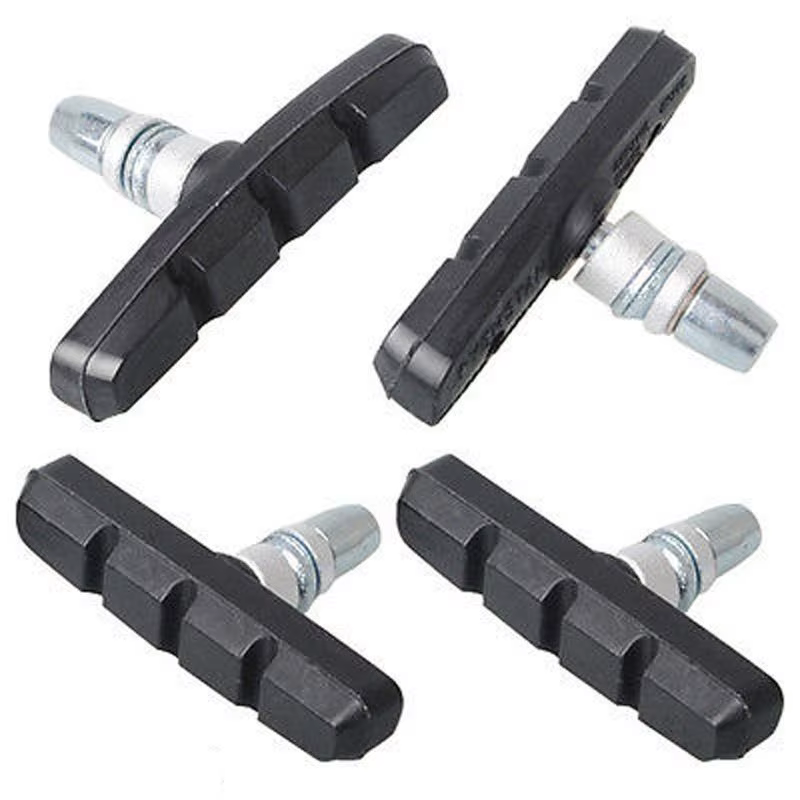2 paires de blocs de frein silencieux pour vélo de montagne