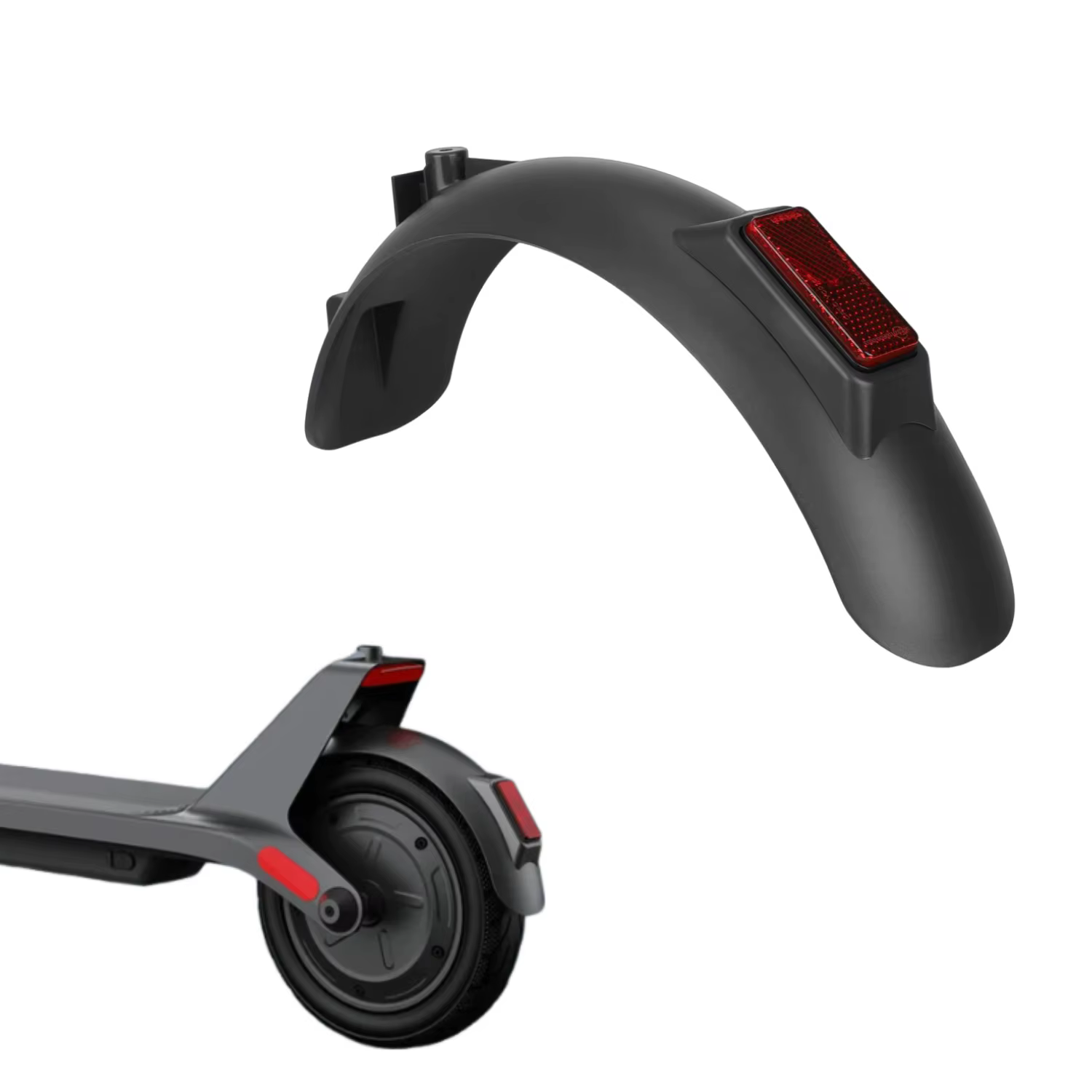 Garde-boue arrière d'origine avec réflecteur pour trottinette électrique Xiaomi 4Lite (2ème génération) - Pièces de