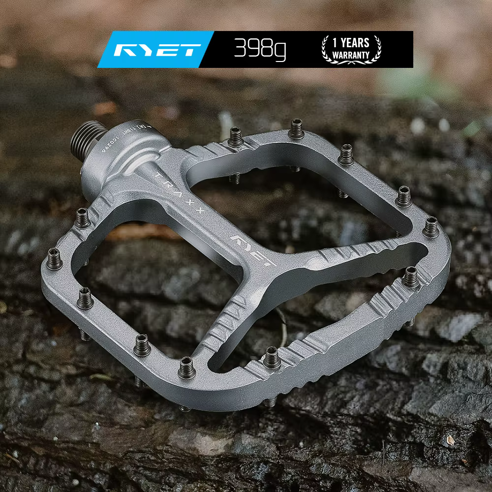RYET vtt pédale de vélo 398g 113x102mm plate-forme en alliage d'aluminium roulements scellés surdimensionnés VTT/pédales de route pièces de cyclisme