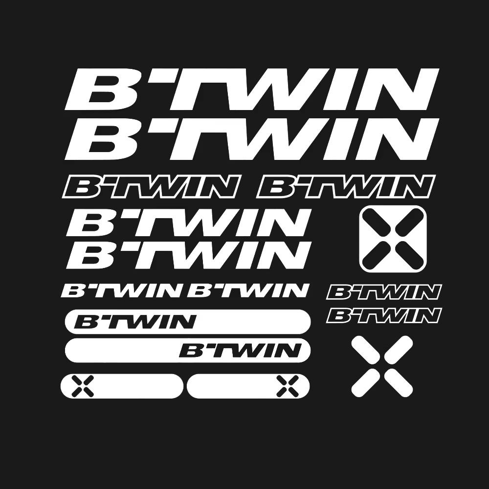 Pour vélos BTWIN autocollants décalcomanies vinyle VTT cyclisme Bmx