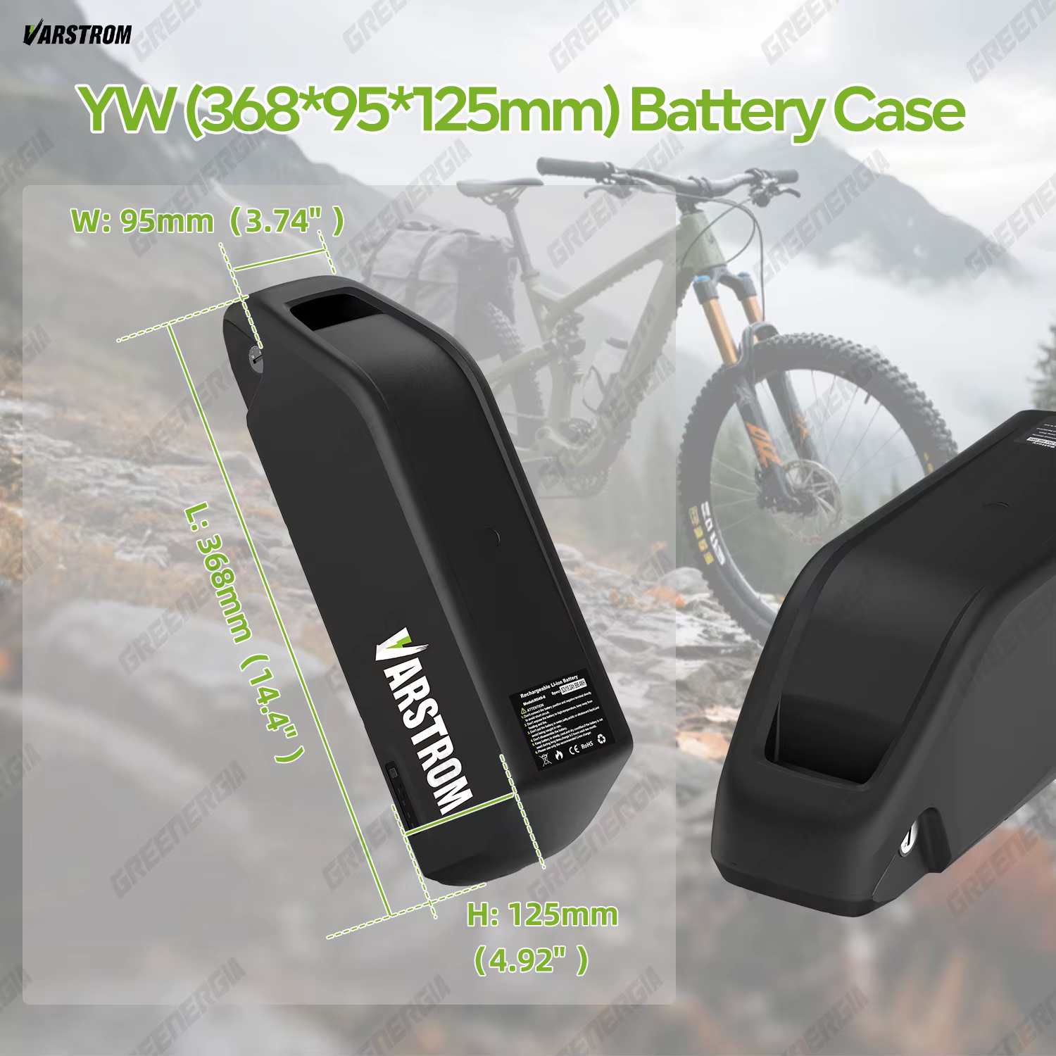 Batterie de vélo électrique Hai-long 20AH 13AH - 52V 48V 36V pour moteur 1000W 750W 250W Bafang Tongsheng ou autre