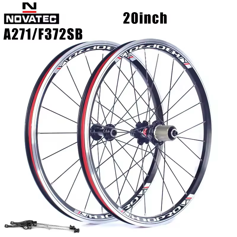 Novatec 20 pouces pliant vélo roues en alliage d'aluminium
