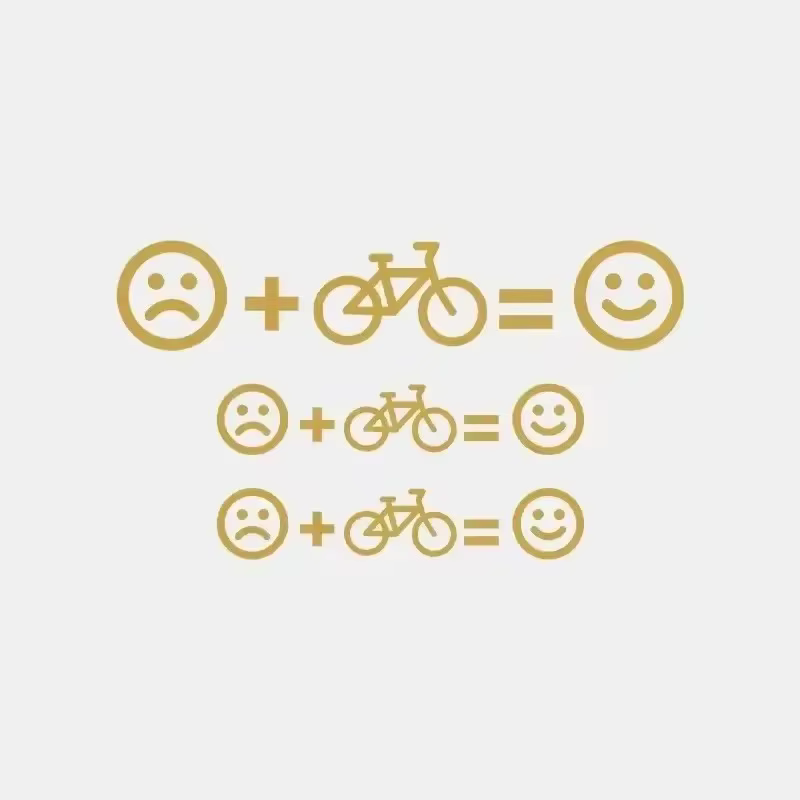 1 ensemble d'autocollants personnalisés pour vélo