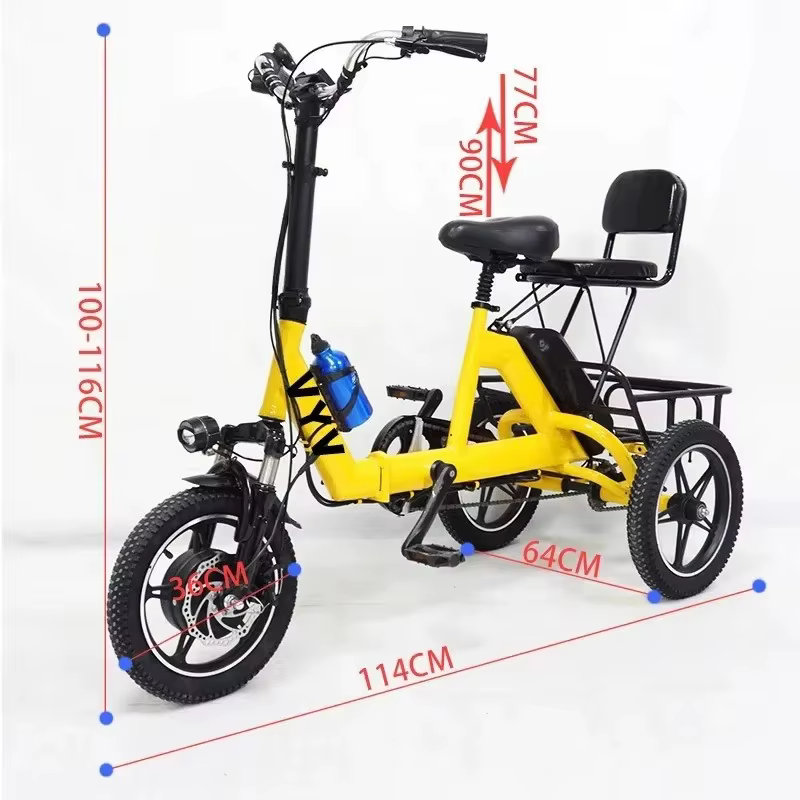 Petit Tricycle électrique pliant à 3 roues pour femmes