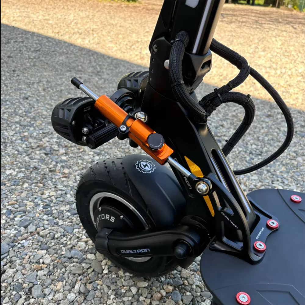 Amortisseur de direction directionnel pour trottinettes électriques AUSOM DT2 PRO & KUGOO F3 PRO MAX 52V à double moteur – Stabilisateur de conduite
