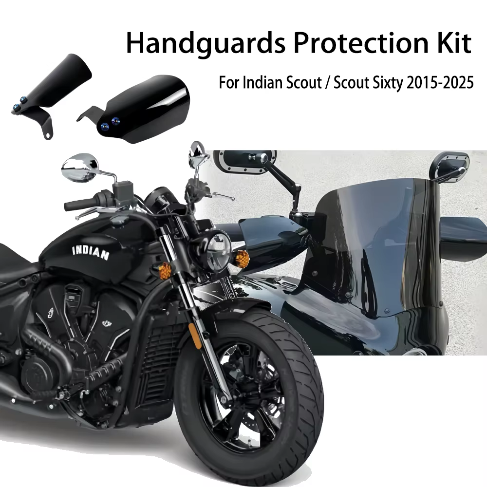 Pour Indian Scout Sixty Bobber 2015-2025 2024 Nouveaux accessoires Garde-mains Protection contre le vent Durable