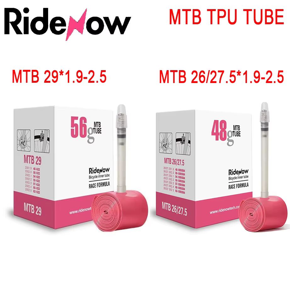Ridenow vtt Tube TPU chambre à air de vélo ultralégère 26 pouces 27.5