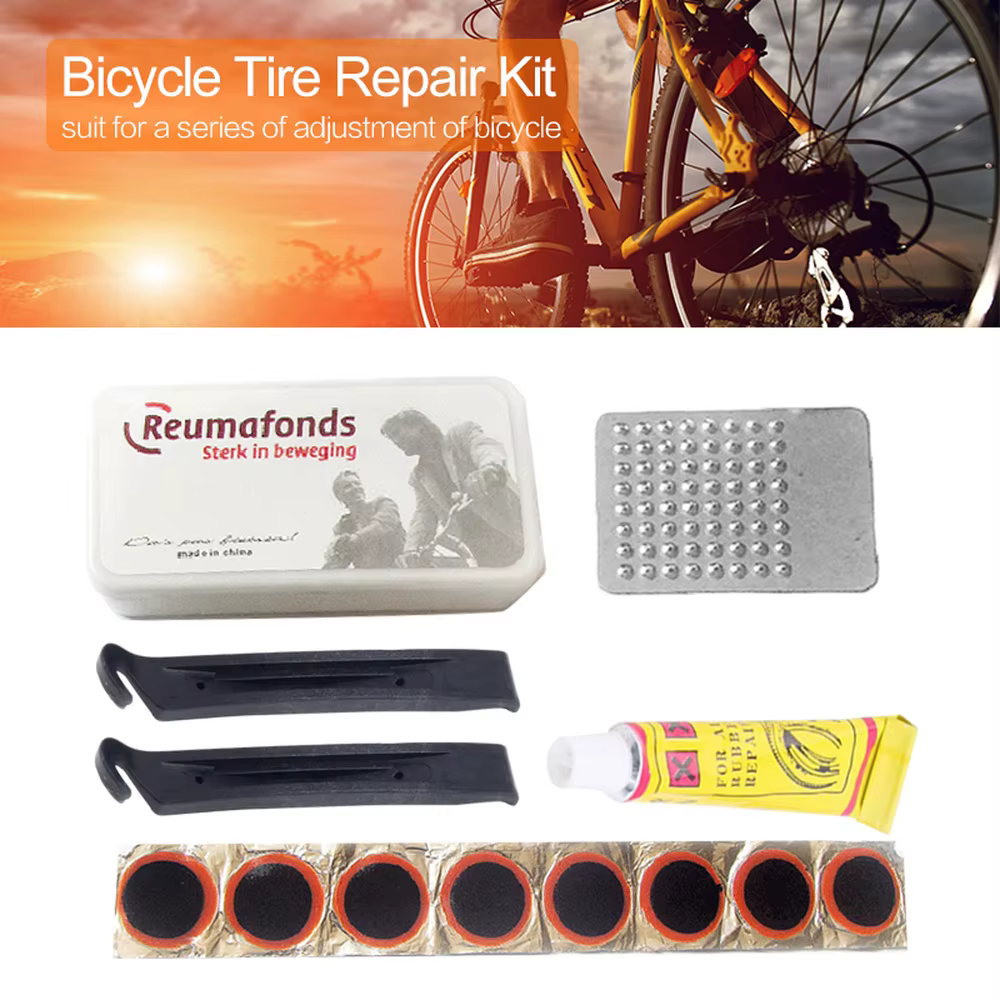 Kit de réparation de pneus crevés pour vélo