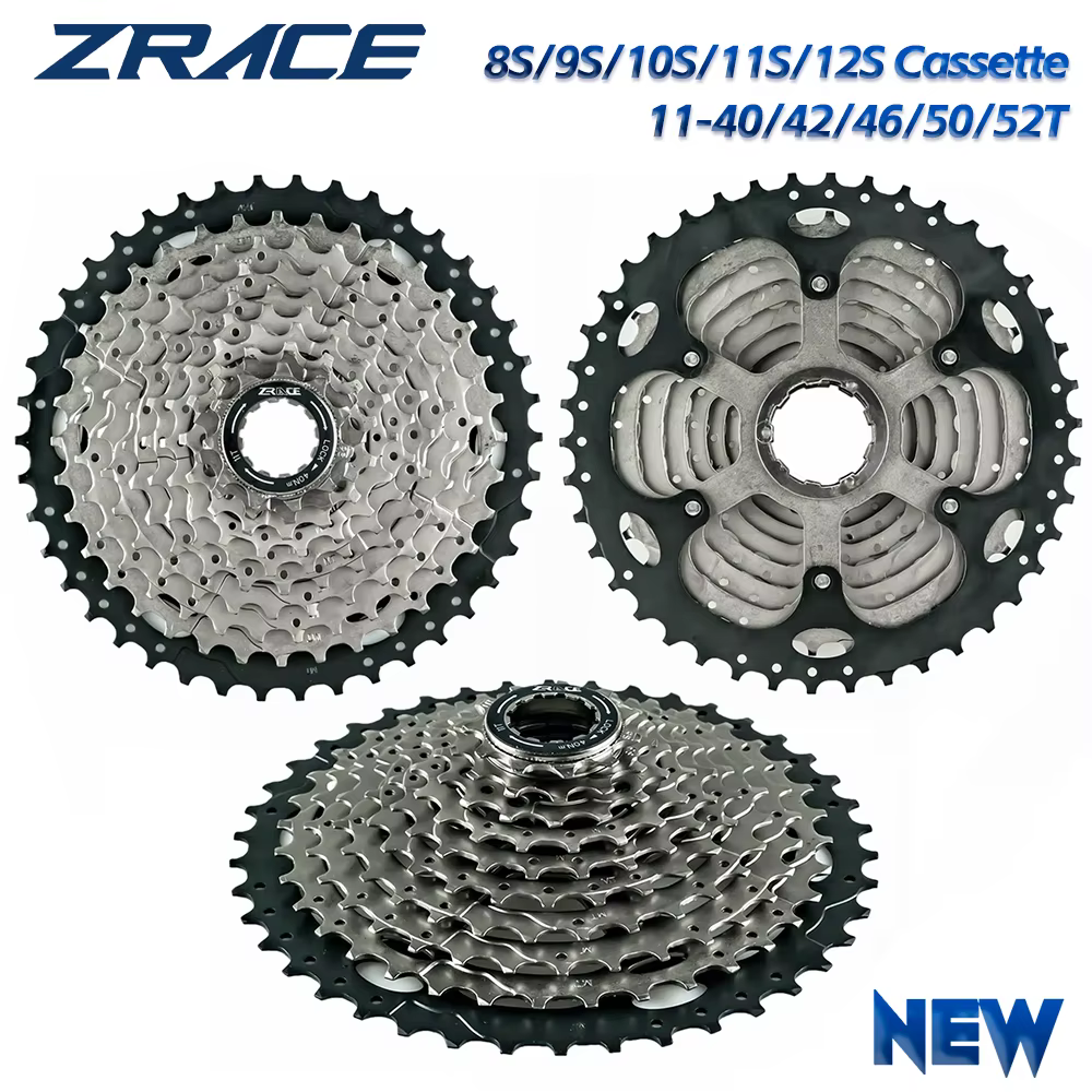 Cassette de vélo ZRACE 8 9 10 11 vitesses VTT Roue libre 11-42T / 11-46T / 11-50T / 11-52T pour ALIVIO / DEORE / SLX / XT