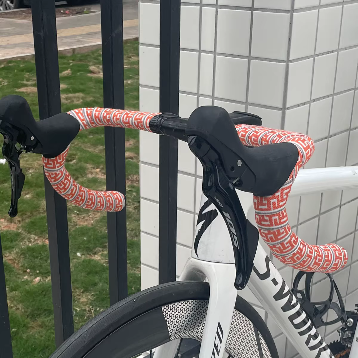1 paire de rubans de guidon tressés pour vélo de route