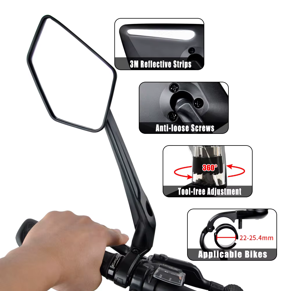 Rétroviseur pour guidon de vélo