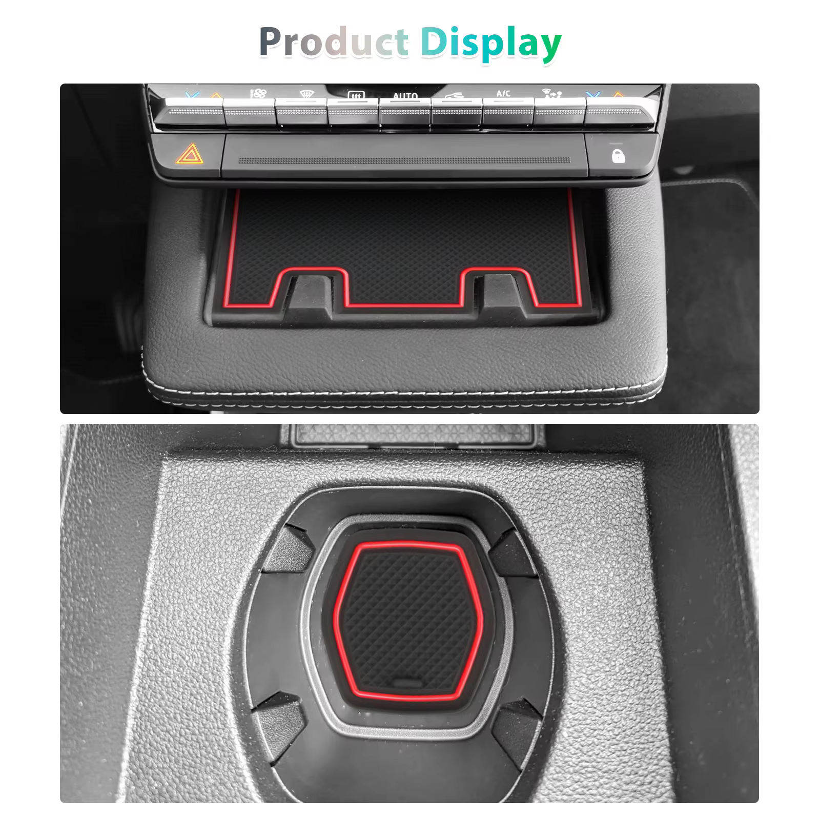 RUIYA pour 2024 2025 Renault Scenic E-tech Electric Car Door Groove Mat Anti-slip Slot Pad Auto Renault Scenic 2024 Accessories