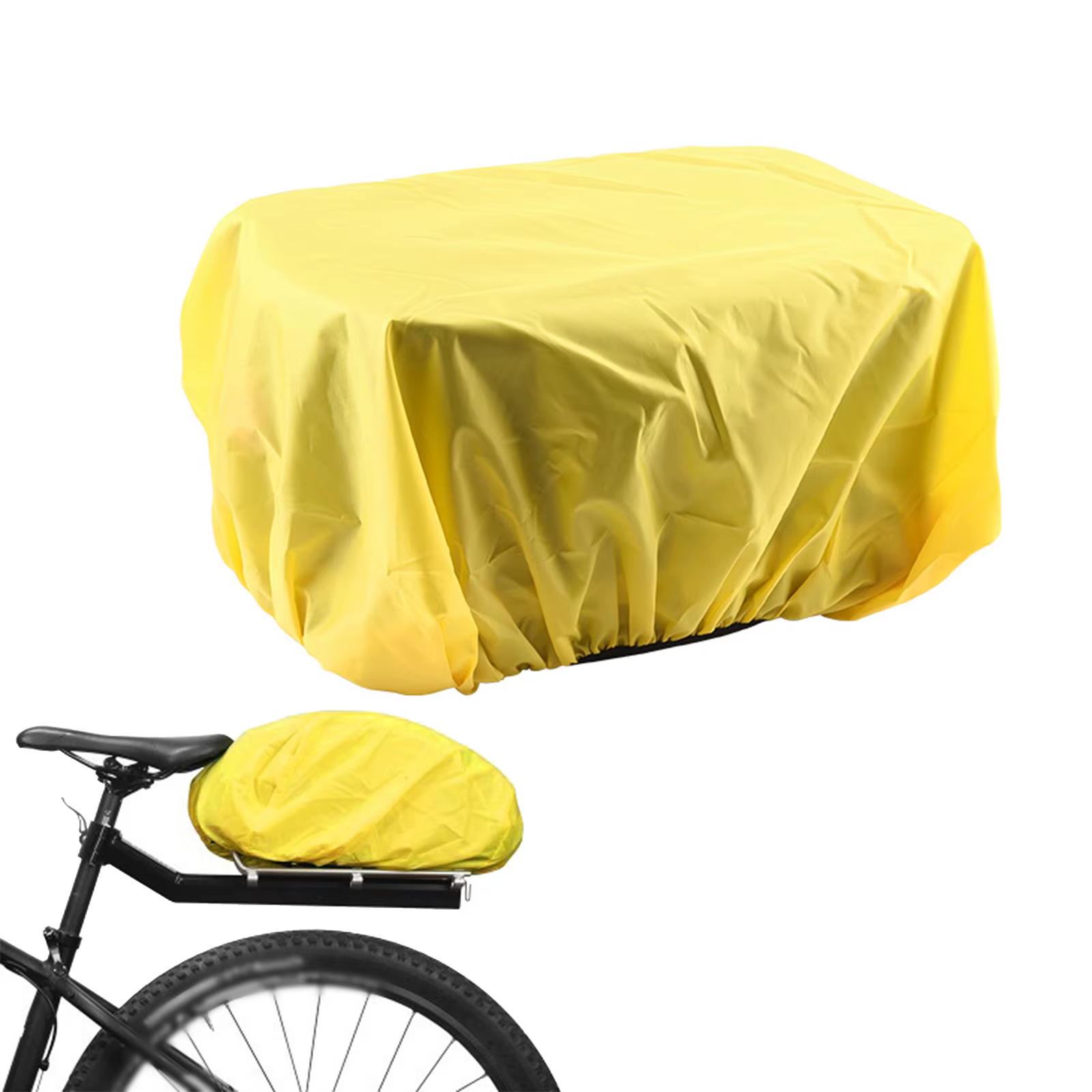 Housse de protection en caoutchouc pour porte-bagages arrière de vélo de route et VTT