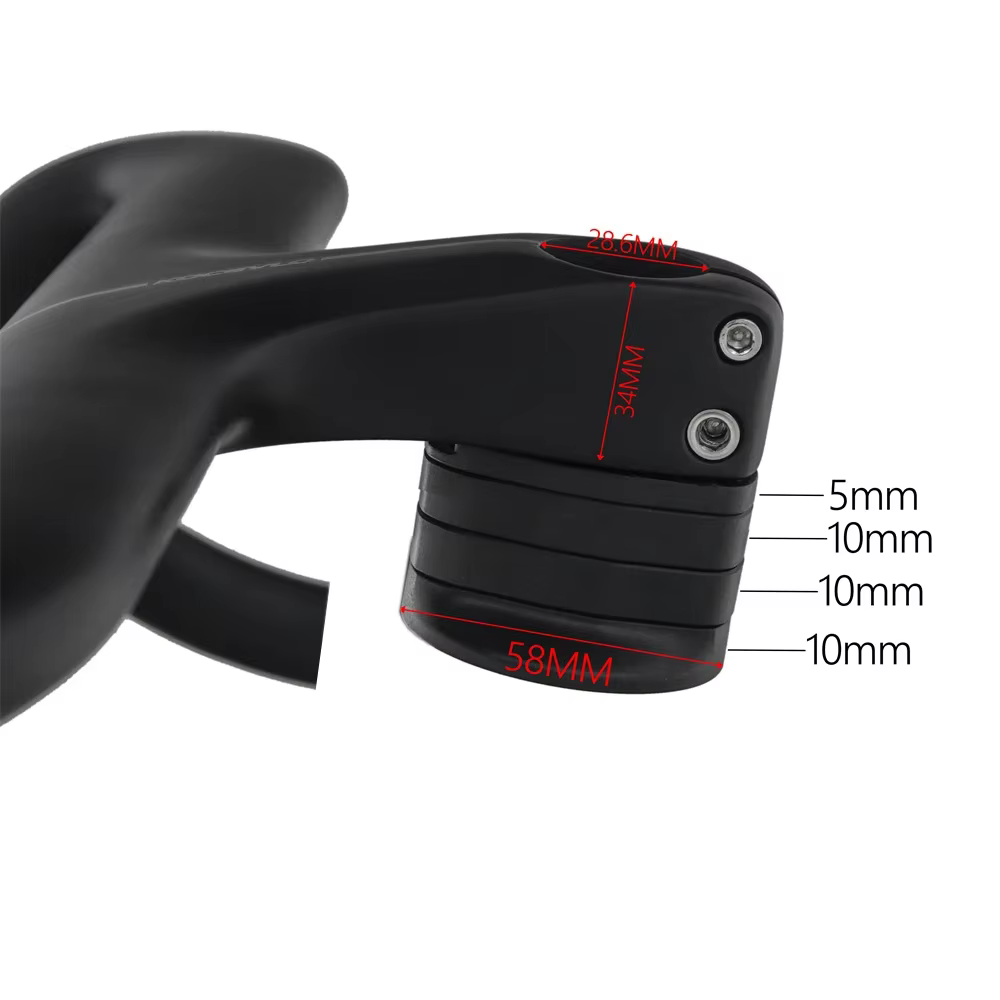 Guidon intégré en carbone pour vélo de route Sunmagazines ed