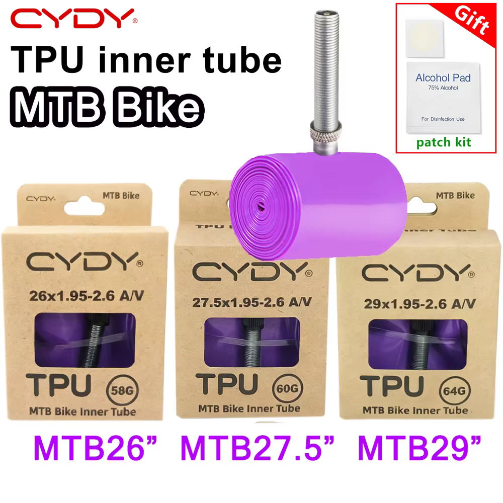 Chambre à air de vélo VTT CYDY en TPU