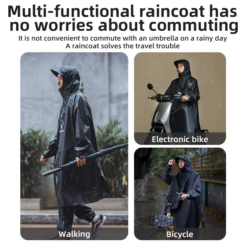 ROCKBROS Veste de cyclisme imperméable pour vélo poncho