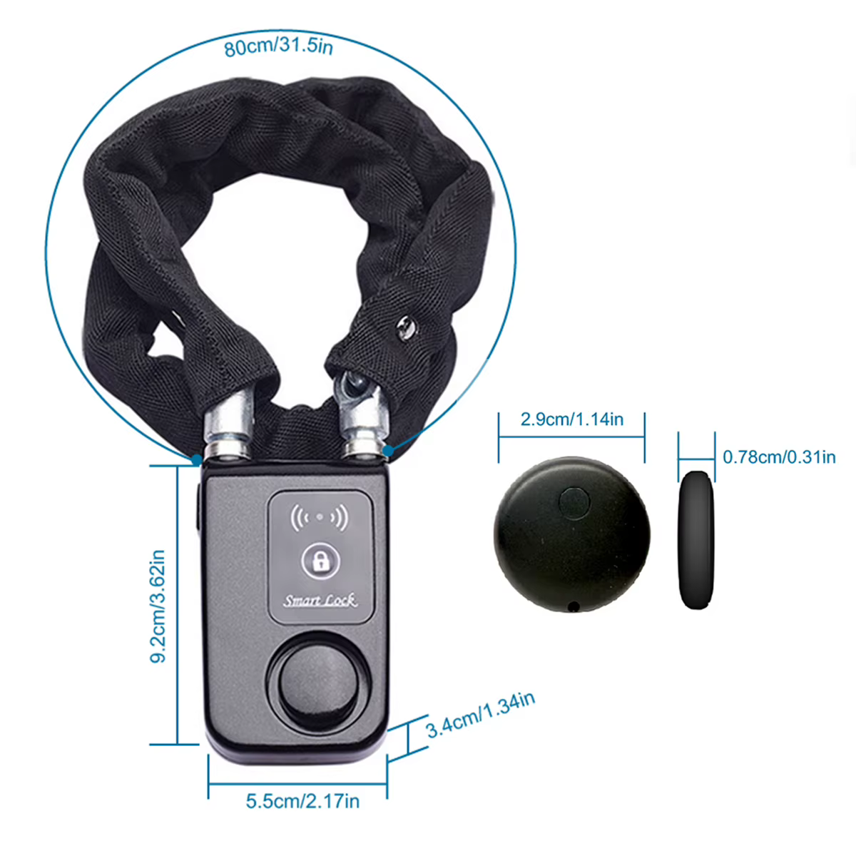 Antivol intelligent pour vélo/moto : contrôle sans clé via application